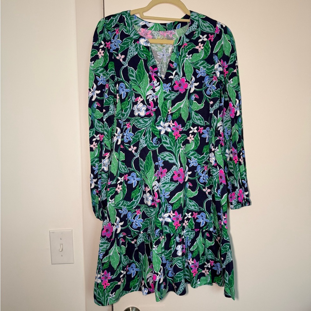 EUC Lilly Pulitzer Alyssa A-Line Dress - Multi Untamed